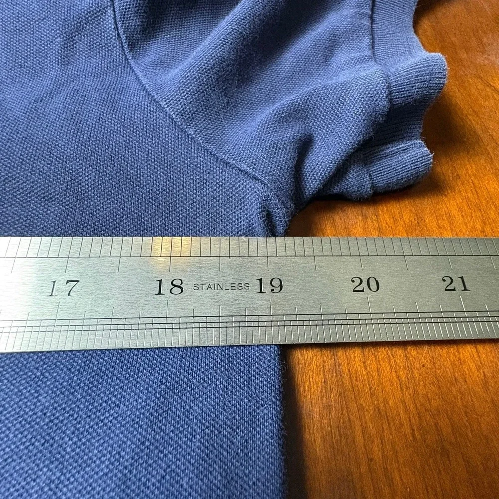 Polo Ralph Lauren Custom Slim Fit Navy Stretch Mesh Polo Shirt Small